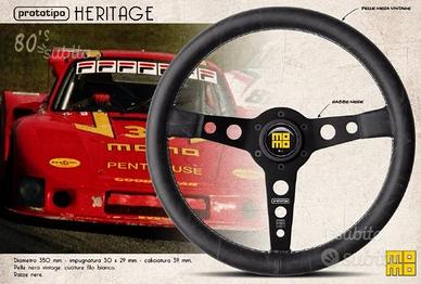 Volante MOMO PROTOTIPO HERITAGE razze nere Nuovo