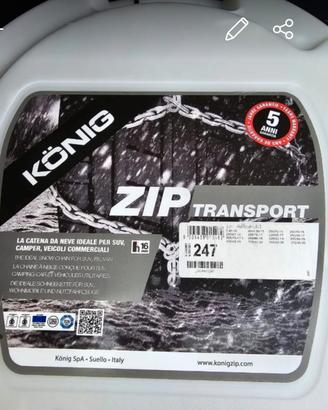 catene da neve konig zip misura 247