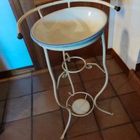 Set Toilette lavabo Portacatino ferro battuto