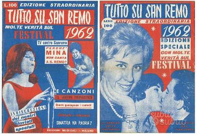 Tutto su sanremo edizione straordinaria 1962