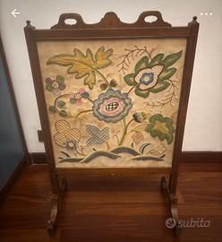 Vintage Parascintille in legno e tessuto