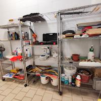 Scaffalatura in filo di acciaio