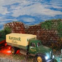 Diorama con camion pubblicitario