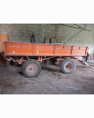 rimorchio agricolo 2 assi con ralla