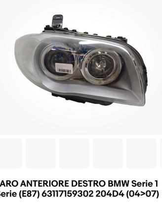 Faro anteriore destro xeno bmw serie 1 e87