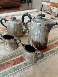 Set antico da Tè/caffè Sheffield fine '800