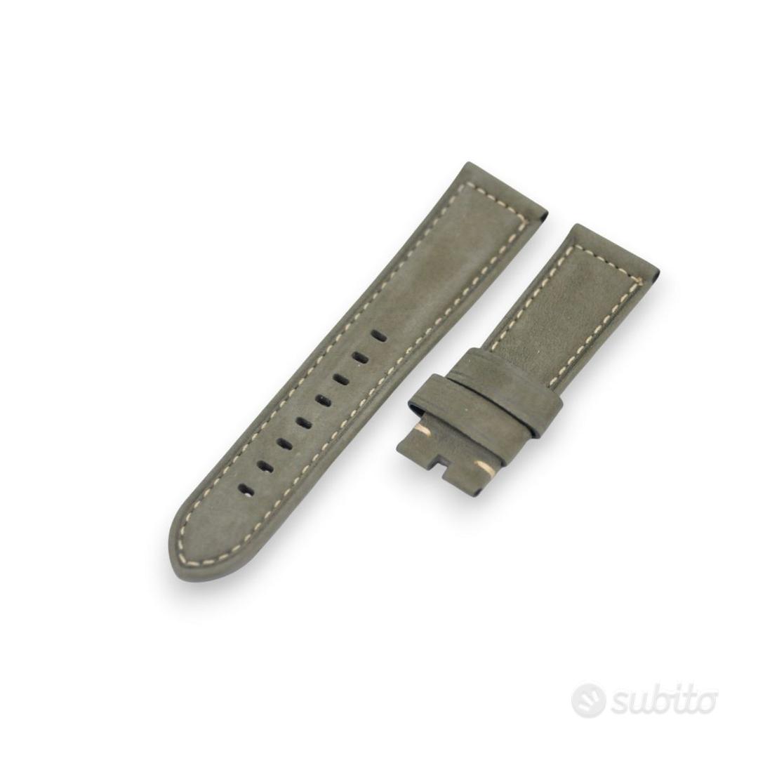 Per PANERAI Nuovo CINTURINO 24/22 Suede VERDE