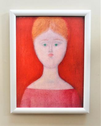Quadro Fanciulla di Antonio Bueno con cornice
