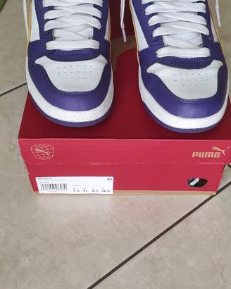 Scarpe Puma alte N. 41 rosse o viola