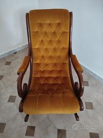 Sedia a dondolo vintage
