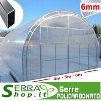 Serra 8x4 arco traliccio policarbonato vivaio orto