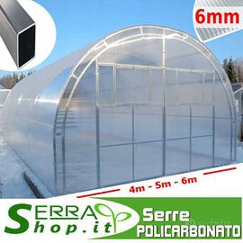 Serra 8x4 arco traliccio policarbonato vivaio orto