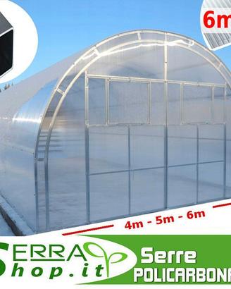 Serra 8x4 arco traliccio policarbonato vivaio orto
