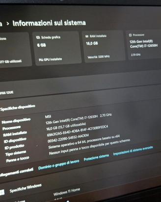 MSI katana 16/500gb