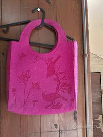 borsa in lana cotta
