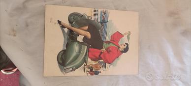 cartolina vespa anni 50