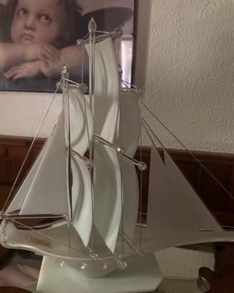 Barca a vela veliero vetro di Murano