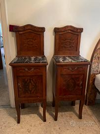 MOBILI STILE ANTICO TOLETTA COMODINI COMO MARMO