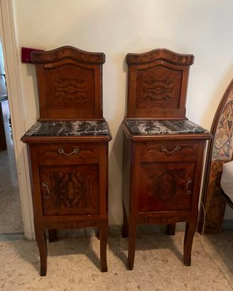 MOBILI STILE ANTICO TOLETTA COMODINI COMO MARMO