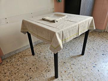Tovaglia grigia Made in Italy in tessuto 