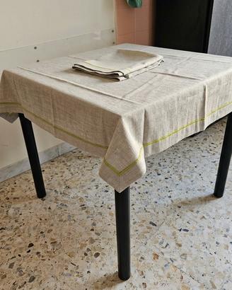 Tovaglia grigia Made in Italy in tessuto 