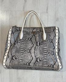 Borsa tote pitonata vintage Cavalli Class