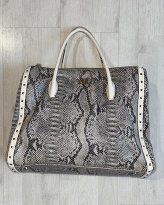 Borsa tote pitonata vintage Cavalli Class