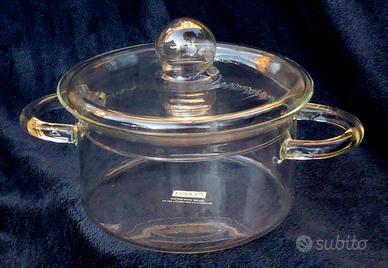 Pentola decorativa in vetro leggero