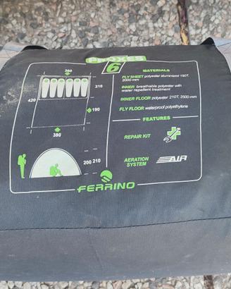 tenda campeggio 6 posti Ferrino