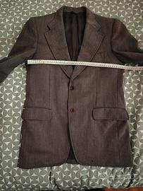 Giacca vintage burgundy 100% lana 46