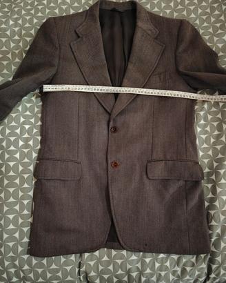 Giacca vintage burgundy 100% lana 46