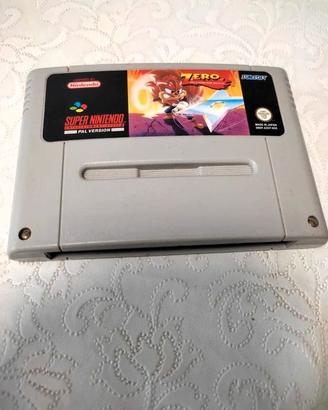 Zero the Kamikaze Squirrel SNES Super Nintendo PAL