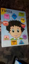 puzzle in legno 30x22x0,5cm faccia