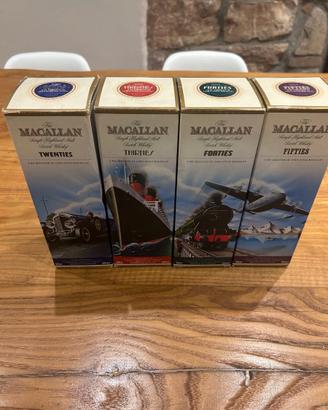 macallan travel series 1920/1930/1940/1950