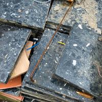 Piastrelle di graniglia originale nera