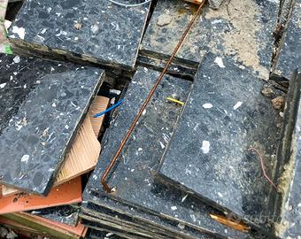 Piastrelle di graniglia originale nera