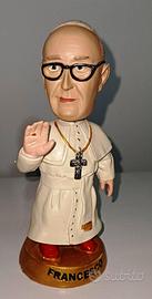 PAPA FRANCESCO STATUETTA FIGURA CARICATURA GONGOLO