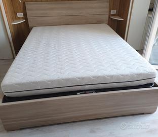 letto matrimoniale con materasso 