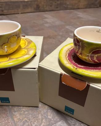 Set 2 Tazzine al Volo THUN Originali con Scatole