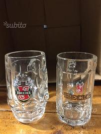 Boccali e bicchieri birra