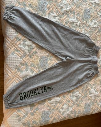 pantalone tuta grigio Bershka S, donna