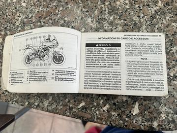 Libretto  uso e manutenzione Kawasaki Versys 650