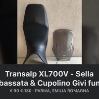 Sella + Cupolino Givi fumè Honda Transalp XL700V