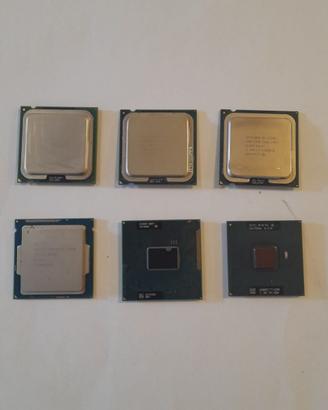 Varie CPU Processori Computer Pc INTEL (testare)