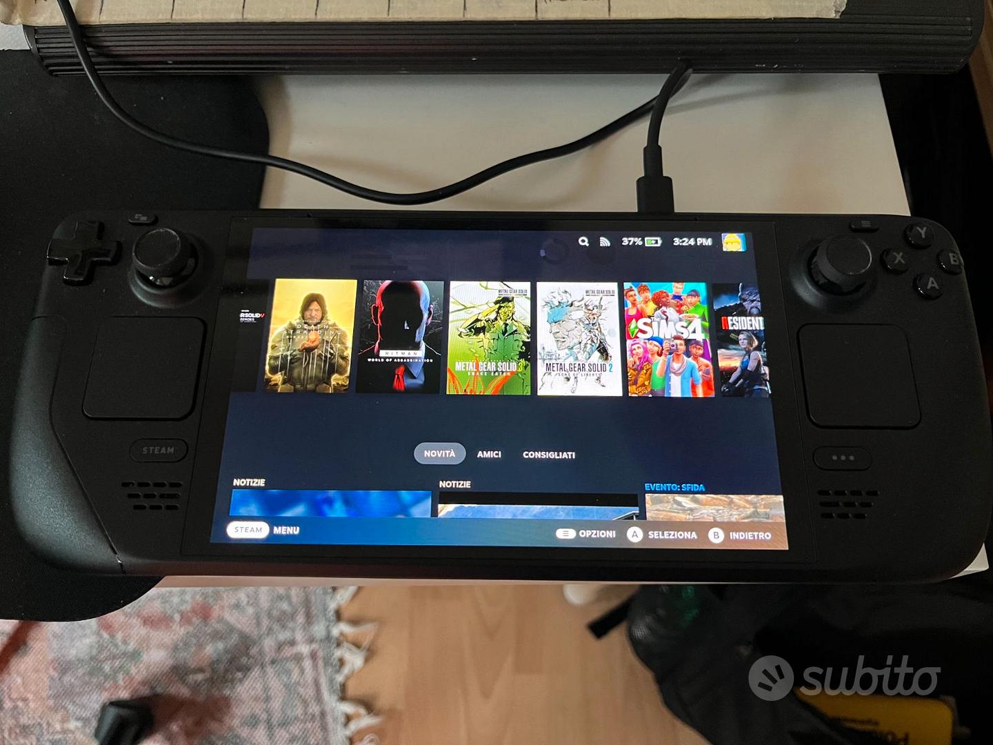 MEMELOKA Cover per Steam Deck/Steam Deck OLED, Custodia Protettiva Sottile in Silicone Morbido e Resistente agli Urti per Il Dispositivo di Gioco Virtuale [Protezione Completa] - Nero