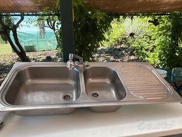 Lavello usato in accaio inox 18/8