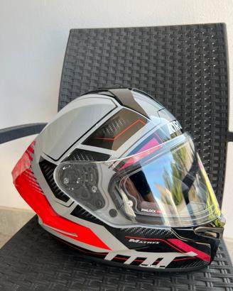 Casco Airoh Matryx rocket red fluo