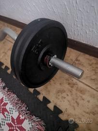 barra curl ez dischi pesi ferma dischi
