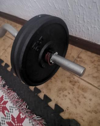 barra curl ez dischi pesi ferma dischi