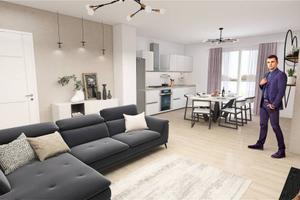 Appartamento di 116 m² con 4 locali e box auto a M